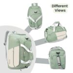 Buy Storite Nylon 54 Cm Imported Multi Purpose Travel Duffle Bag for Women with Dry and Wet Pocket, Lightweight Waterproof Backpack Carry Luggage Bag with Shoe Compartment (Pista Green, 53 x 23 x 24 cm) - Image 7