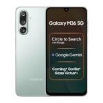 Samsung Galaxy M36 5G (Serene Green, 6 GB RAM, 128 GB Storage)| Circle to Search| Google Gemini| Corning Gorilla Glass Victus+| 7.7mm Slim| AI Enhanced 50 MP OIS Triple Camera| Unmatched Nightography  : Electronics
