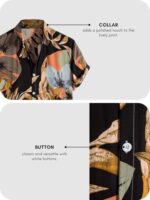 Leriya Fashion Shirt for Men | Mens Casual | Man Stylish | Printed | Men's Regular Fit | Formal | Man's Solid Slim Fit | Short Sleeve | Trendy | Summer-Button Down (Available in Plus Size and Combo Pack of 2)  : Clothing & Accessories - Image 5