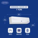 Carrier 1 Ton 3 Star AI Flexicool Inverter Split AC (Copper, Convertible 4-in-1 Cooling,Dual Filtration with HD & PM 2.5 Filter, Auto Cleanser, ESTER Exi - CAI12ER3R33F0,White)  : Home & Kitchen - Image 3