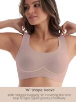 Buy DClub Comfort Revolution Seamless Bra Easy lite Full-Coverage Wireless Everyday Bra with CloudSoft Comfort with Removable Pad. Nude - Image 3