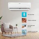 Voltas 1.5 Ton 3 Star, Inverter Split AC(Copper, 4 in 1 Adjustable Cooling, Anti-dust Filter, 183V Vectra Platina, White)  : Home & Kitchen - Image 2