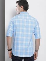 The Indian Garage Co Men's Slim Fit Shirt (0822-SH347-01_White M)  : Clothing & Accessories - Image 4
