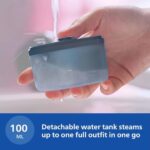 PHILIPS Handheld Garment Steamer STH3000/20 - Compact & Foldable, Convenient Vertical Steaming, 1000 Watt Quick Heat Up, up to 20g/min, Kills 99.9%* Bacteria (Reno Blue), Small   - Image 5