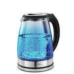 Pigeon by Stovekraft Crystal Glass Electric Kettle 1.8 litre with LED Illumination, Heat Resistant Pyrex 1500 Watt  : Home & Kitchen