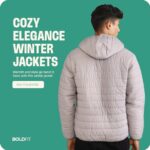 Buy Boldfit Polyester Men's Padded Standard Length Jacket (Bomberjacketl-501_Grey Charcoal) - Image 5