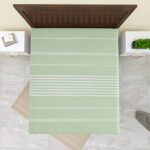 Värde 210 TC Double Bedsheet with Pillow Cover 2 | 100% Cotton Bedsheet for Summer | Handloom Cotton Bedsheets for Double Bed | All Season Comfort | Size (90X100 Inches, 7.5 x 8.3 Feet, Parrot Green)  : Home & Kitchen - Image 10