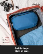 Destinio Electronic Gadget Organizer Bag - Waterproof Padded Tech Pouch for USB Cable, Travel Adapter, Laptop Mobile Charger, Power Bank, Ear Phones,Hard Disk, Digital Accessories Organiser (Yellow)  : Computers & Accessories - Image 6