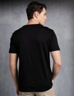 Symbol Premium Cotton Men's Super Soft Round Neck Solid T-Shirt Regular Fit (SYP-A22-TS-01_Black_M) : : Fashion - Image 2