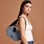 Buy Miraggio Gaby Denim Hobo Shoulder Bag for Women (Denim & Black) - Image 7