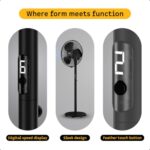 Buy atomberg Renesa 400mm Pedestal Fan | 5-star rated | Ideal for Home & Office | Silent BLDC Stand Fan | 6 Speeds | 35W | Remote with Oscillation, Timer, Sleep | 2 Years Warranty (Midnight Black) Online at Low Prices in India -  - Image 2