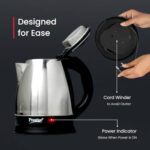 Prestige 1.5 litre PKOSS Stainless Steel Electric Kettle | 1350 Watts| Elegant Design | Cool-touch Handle and Lid | Automatic Cut-Off and Single-Touch Lid Locking. | Silver  : Home & Kitchen - Image 6
