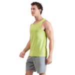 FCUK Men's Regular Fit Fashion Vest (Hackney_Green AOP L)  : Clothing & Accessories - Image 3