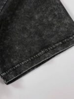 Buy boffi ... 100% Cotton Oversized T-Shirt Unisex Drop Shoulder Dye Washed Street Look Black Pack of 1 (in, Alpha, L, Regular, Black) - Image 7