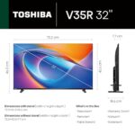 TOSHIBA 80 cm (32 inches) V Series HD Ready Smart LED TV 32V35RP (Black)  : Electronics - Image 3