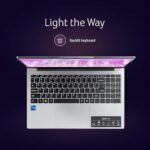 Acer[SmartChoice Aspire Lite 12thGen Intel Core i5-12450H Premium Laptop(Win11Home/16GB RAM/512GB SSD/IntelUHD Graphics/MSO)AL15-52H, 39.62cm(15.6") FHD IPS Display,Backlit Keyboard,Pure Silver, 1.7KG  : Electronics - Image 8