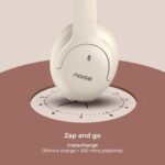 Noise Airwave Max 4 Wireless Over Ear Headphones with 70H Playtime, ENC, 40mm Driver, Low Latency(up to 40ms), Dual Pairing, BT v5.4 (Calm Beige)  : Electronics - Image 6