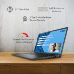 Dell 15 13th Gen Thin & Light Laptop, Intel Core i3-1305U, 15.6" FHD 120Hz 250 nits Narrow Border Display, 16GB DDR4 RAM, 512GB, Intel UHD Graphics, Windows 11 + Office H&S 2024, Carbon Black, 1.66Kg  : Electronics - Image 3