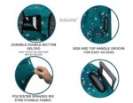 BIGWING Protective Cover in Polyester Fabric with Map Print for | 24' Inch 65 cm Medium Size | Hard Luggage Trolley Bag Cover (Fits Only On Fiber - Plastic Trolley Bag) Turquoise Color  : Fashion - Image 6