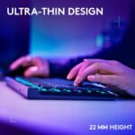  Buy Logitech G515 Lightspeed TKL Low Profile Wireless Gaming Keyboard, LIGHTSYNC RGB, Thin Tenkeyless Design, PBT Keycaps, Tactile (Brown) Mechanical Switches - Black Online at Low Prices in India | Logitech G Reviews & Ratings - Image 4