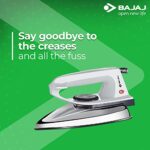 Buy Bajaj DX 2 600-Watt Light Weight Dry Iron | Non-Stick Coated Soleplate | Anti-Bacterial Coating | 180 Degree Swivel Cord | Cool Touch Handle | 2-Yrs Warranty 【Grey】 Online at Low Prices in India -  - Image 6