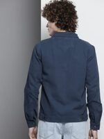 Buy The Indian Garage Co Men's Cotton Slim Fit Standard Length Jacket (0621-Oxmjkt01-03_True Blue M) - Image 5
