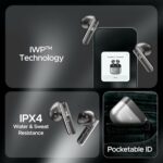 boAt Airdopes 91 Prime, 45HRS Battery, 13mm Drivers, Metallic Finish, Low Latency,ENx Tech, Fast Charge, v5.3 Bluetooth Earbuds, TWS Ear Buds Wireless Earphones with mic (Sonic Silver)  : Electronics - Image 7