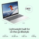 HP 15, 13th Gen Intel Core i7-1355U (16GB DDR4, 512GB SSD) FHD, Anti-Glare, 15.6’’/39.6cm, Win11, M365(1yr)* Office 24, Silver, 1.59kg, Iris Xe, FHD Camera w/Shutter, Backlit Laptop fd0468tu/fd0515tu  : Electronics - Image 8