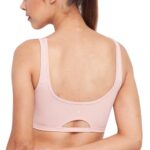 Enamor SB06 Low Impact Slip on Everyday Sports Bra for women - Non-Padded, non-wired & High Coverage | Available in solids & prints-(SB06_Pearl / Black_M)  : Fashion - Image 7