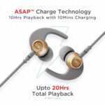 Boat Rockerz 235 Pro Wireless Bluetooth Neckband in Ear Earphone, Upto 20 hrs of Playtime, Beast Mode, Low Latency, IPX5 Water & Sweat Resistance, ENx Technology, Bluetooth v5.2(Ash Grey)  : Electronics - Image 2
