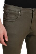 Buy Peter England Men's Tapered Jeans (PJTFASTFI66460_Olive - Image 4