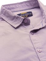 The Indian Garage Co Cotton Men's Slim FiT-Shirt (1121-Shpo131-11_Lilac S)  : Clothing & Accessories - Image 2