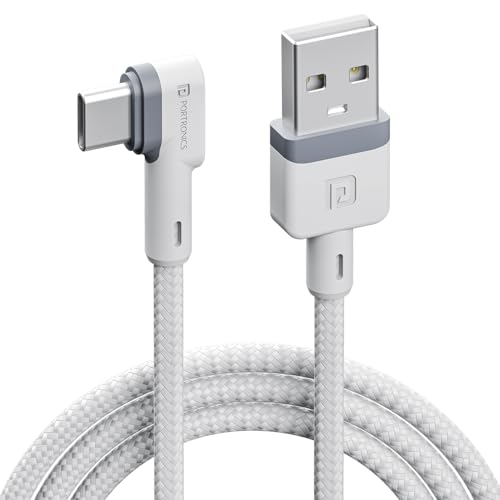 41l4ksyBTL.jpg Portronics Konnect L POR-1403 Fast Charging 3A Type-C Cable 1.2 Meter with Charge & Sync Function for All Type-C Devices (White) : Computers & Accessories - Image 1