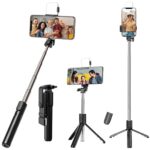 Kratos K2 Selfie Stick with Tripod Stand, 3 in 1 Multifunctional design, Rechargable LED Light with Two Brighness Levels for Make up, Selfie, Vlogging & Photo Shoot, Selfie stick with Bluetooth Remote  : Electronics