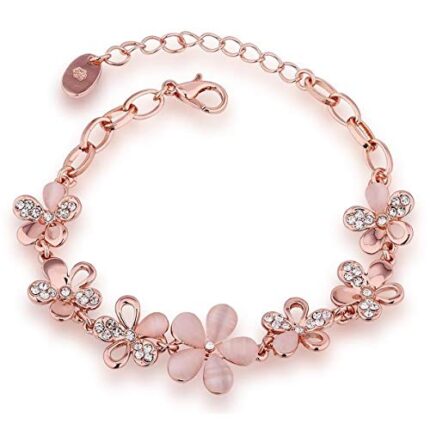 Shining Diva Fashion Charm Bracelet for Girls (Gold)(8306b)  : Jewellery