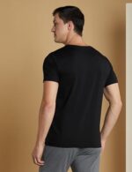 Buy Symbol Premium Men's Cotton Stretch T-Shirt (Regular Fit) (Black_M) - Image 5