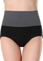 PLUMBURY® Women's Cotton High Waist Full Coverage Hipster Panty,Free Size (Pack of 3 Panty) Assorted  : Fashion - Image 2
