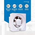 Havells Ventil Air DX 150mm Exhaust Fan | Strong Air Suction, Rust Proof Body and Dust Protection Shutters |Suitable for Bathroom, Kitchen, and Office| Warranty 2 Years | (Pack of 1, White) : : Home & Kitchen - Image 3