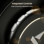 boAt Rockerz 450, 15 HRS Battery, 40mm Drivers, Padded Ear Cushions, Integrated Controls, Dual Modes, On Ear Bluetooth Headphones, Wireless Headphone with Mic (Luscious Black)  : Electronics - Image 6