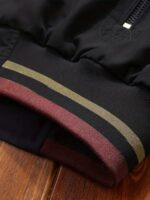 Buy Lymio men jackets | bomber jacket for men | Lightweight Outwear Sportswear Polyester Standard Length Bomber Jacket (J-05-Black-XL) - Image 5