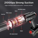 TEKCOOL 4-in-1 Keyboard Vacuum Cleaner Wireless Handheld,13000PA High Power Car Vacuum Cleaner with 180W Super Fast Charging and Multi-Nozzle for Office, PetCar, Home  : Car & Motorbike - Image 3