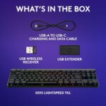  Buy Logitech G515 Lightspeed TKL Low Profile Wireless Gaming Keyboard, LIGHTSYNC RGB, Thin Tenkeyless Design, PBT Keycaps, Tactile (Brown) Mechanical Switches - Black Online at Low Prices in India | Logitech G Reviews & Ratings - Image 7