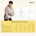 Buy Boldfit Polyester Men's Padded Standard Length Jacket (Bomberjacketl-501_Grey Charcoal) - Image 6