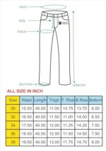 Buy URBAN POCKETS Jeans for Men | Denim Pants with Straight Fit & Formal Look (Regular-D.Blue-U08-32) - Image 5