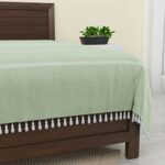 Värde 210 TC Handmade Double Bedsheet | Without Pillow Cover | Handloom Cotton Bedsheets for Double Bed | Bed Sheet Size (90X100 Inches, 7.5 x 8.3 Feet | Oxley)  : Home & Kitchen - Image 7