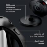 Prestige 1.5 litre PKOSS Stainless Steel Electric Kettle | 1350 Watts| Elegant Design | Cool-touch Handle and Lid | Automatic Cut-Off and Single-Touch Lid Locking. | Silver  : Home & Kitchen - Image 8
