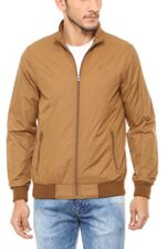 Buy Allen Solly Men's Blouson Jacket (ASJKOBOPZ49688_Light Brown_L