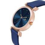 Buy CRESTELLO Blue Silicone Strap Analog Wrist Watch for Women (Blue Dial) | CR-CK137-BLUE - Image 2