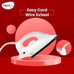 Buy Pigeon 1000 Watts Dry Iron Greblon Dual Non Sick Sole Plate with German Coating Technology | 360 Cord Swivel | Thermal Safety Fuse | WHITE Online at Low Prices in India -  - Image 6