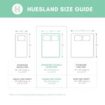 Buy Huesland by Ahmedabad Cotton 144 TC Cotton Bedsheet for Double Bed with 2 Pillow Covers - Grey, Yellow & White Online at Low Prices in India -  - Image 6